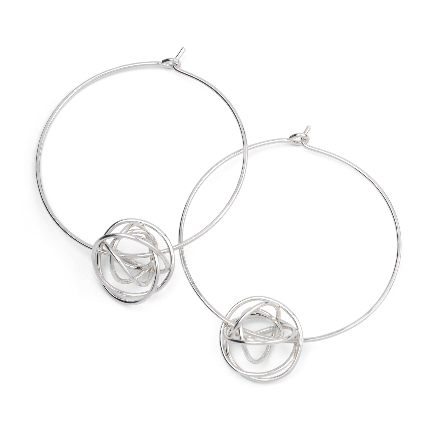 An image of the Scribble Bead Hoops