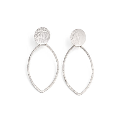 An image of the Pointed Oval Petal Earrings
