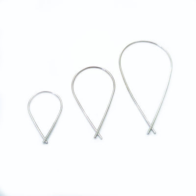 An image showcasing the different sizes of the Ribbon Hoops
