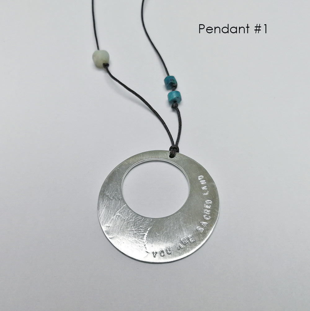 You are Sacred Land, Round Pendant