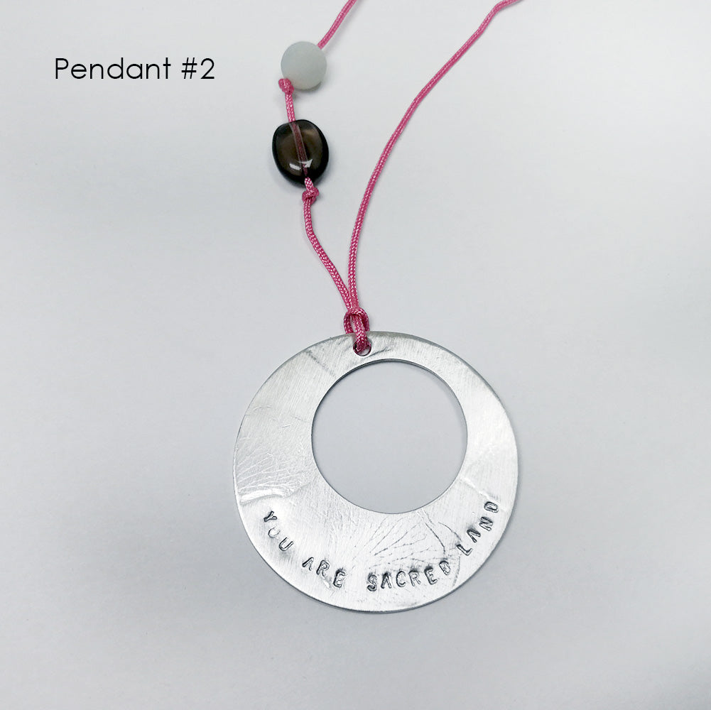 You are Sacred Land, Round Pendant