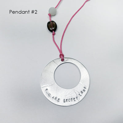 You are Sacred Land, Round Pendant