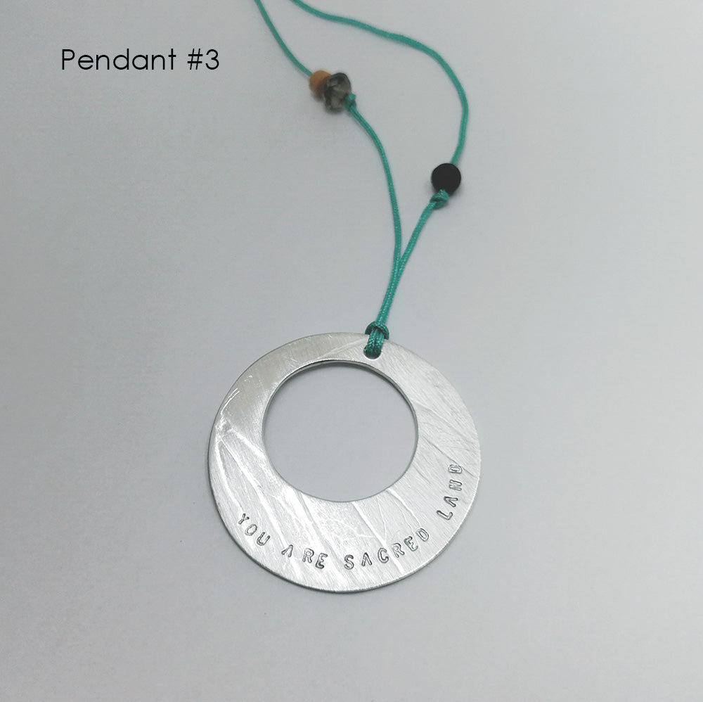 You are Sacred Land, Round Pendant