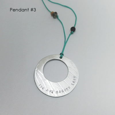 You are Sacred Land, Round Pendant