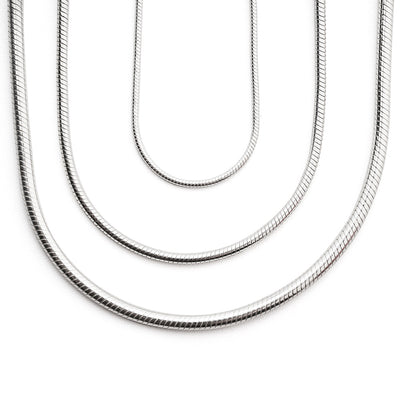 Snake Chain, Thin, Silver